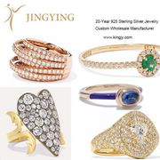 925 sterling silver rings fine jewelry custom OEM factory